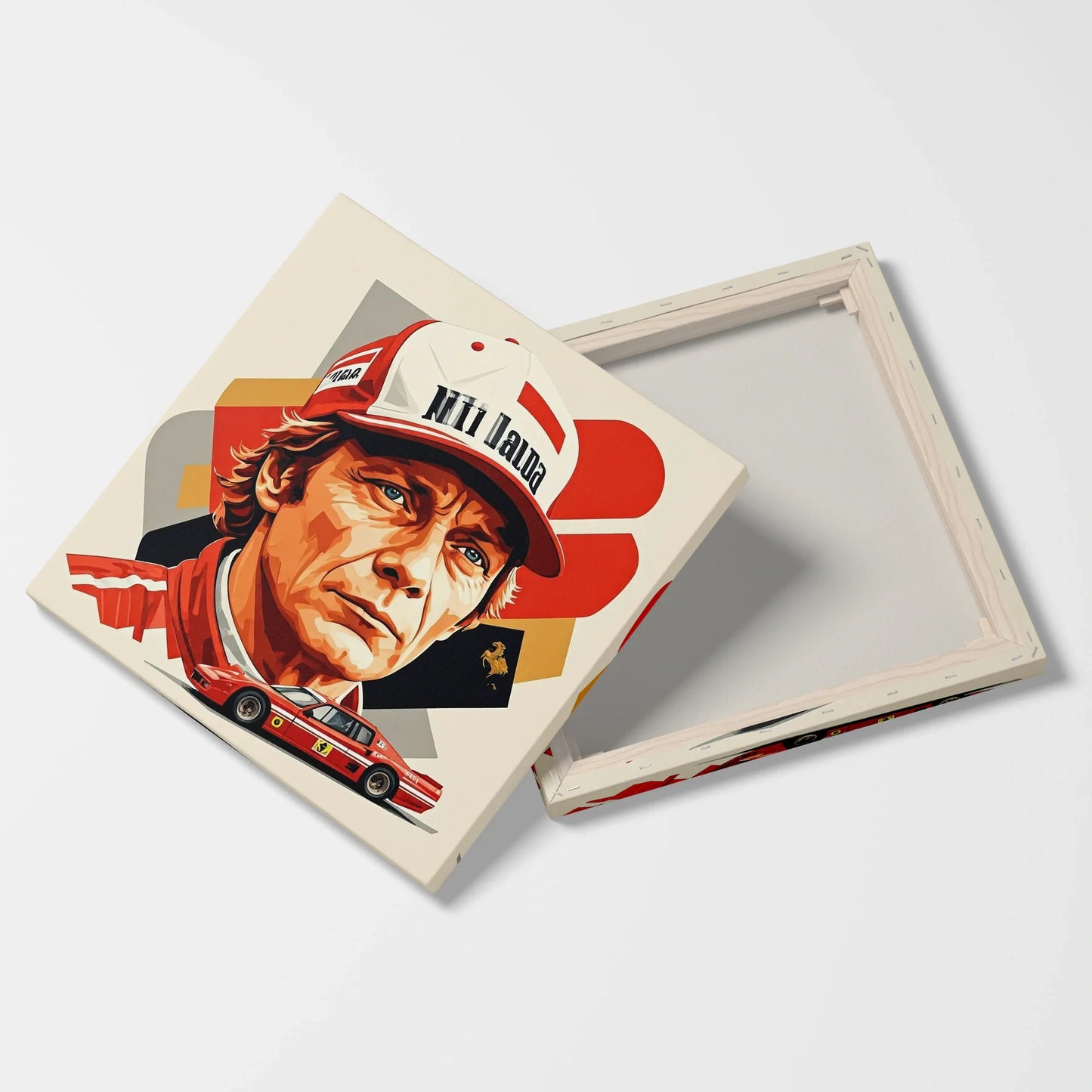 Tablou Modern - Portret Cubist Niki Lauda