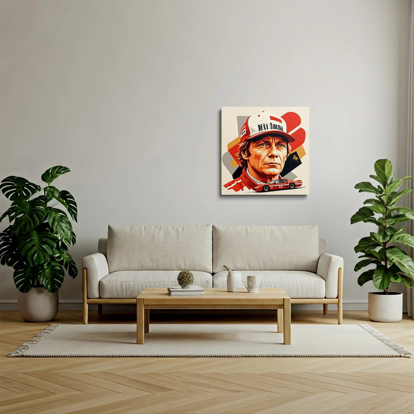 Tablou Modern - Portret Cubist Niki Lauda