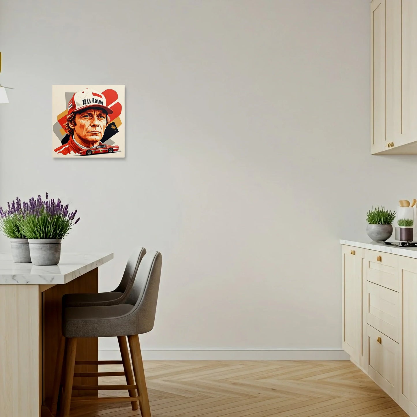 Tablou Modern - Portret Cubist Niki Lauda