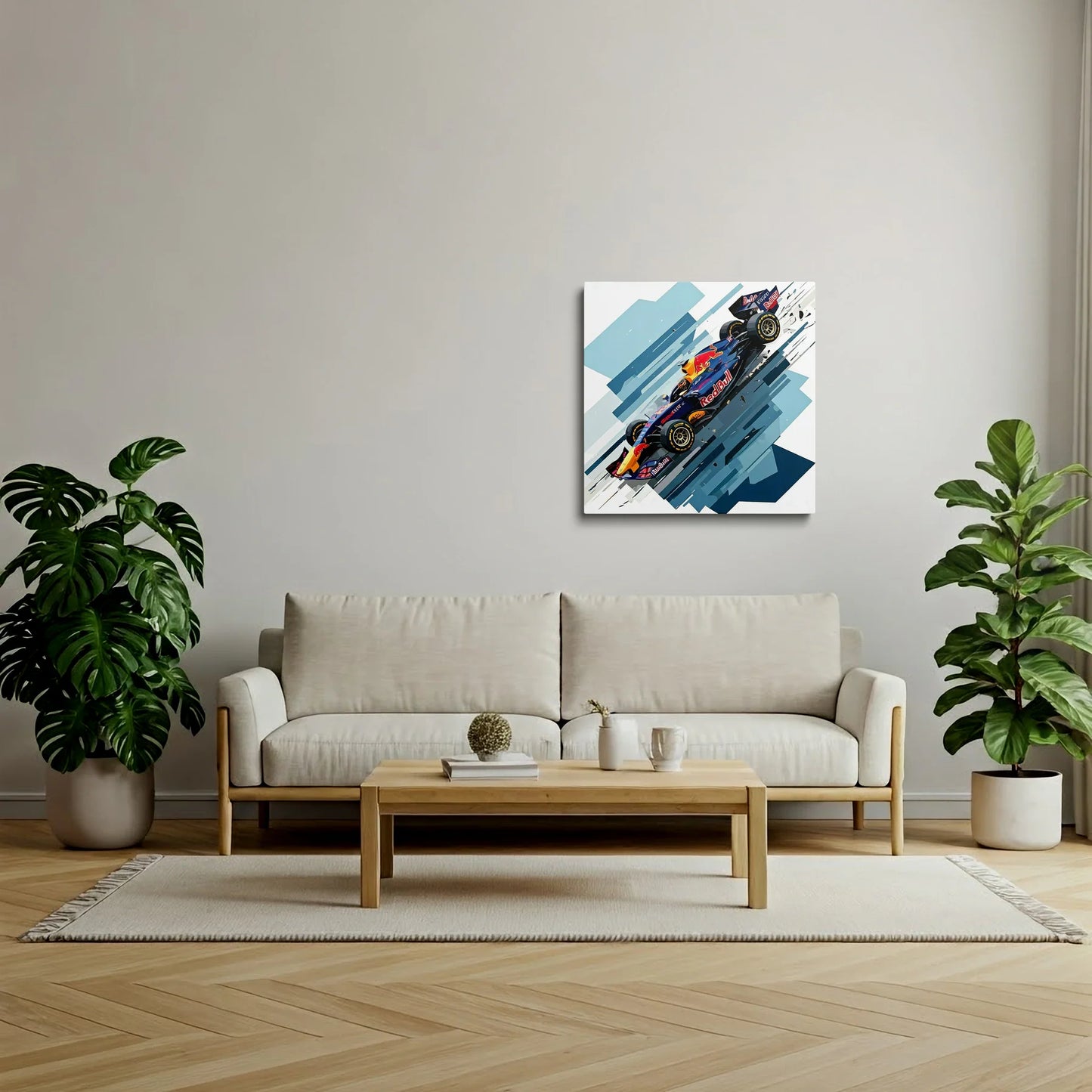 Tablou Modern - Formula 1 în Cubism Expressiv