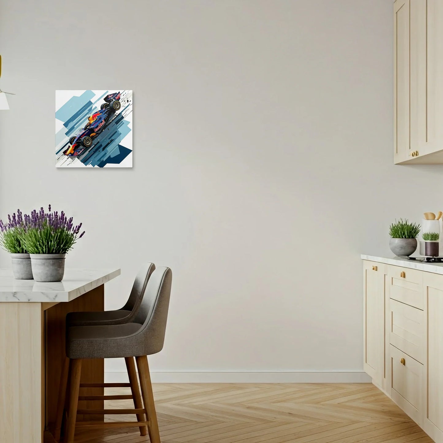 Tablou Modern - Formula 1 în Cubism Expressiv