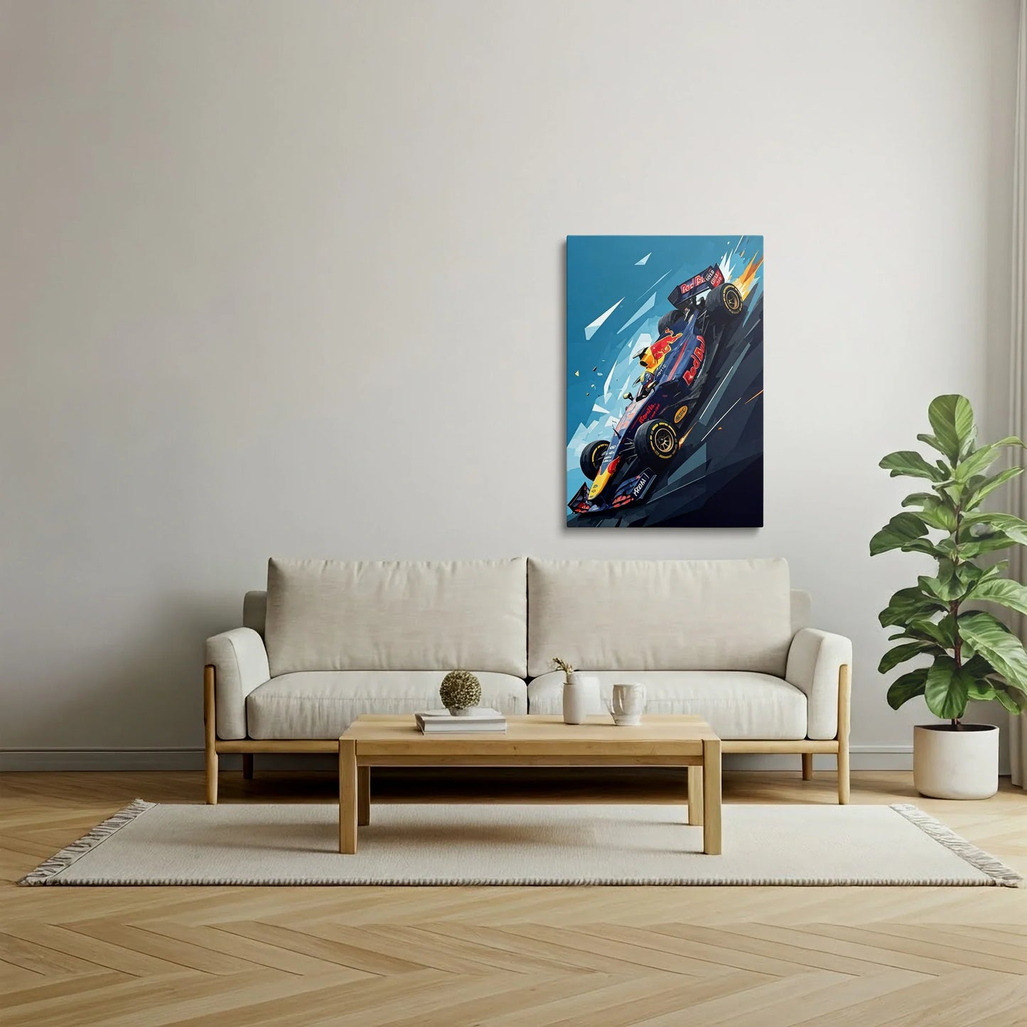 Tablou Modern - Scenă Din Formula 1 Dinamică