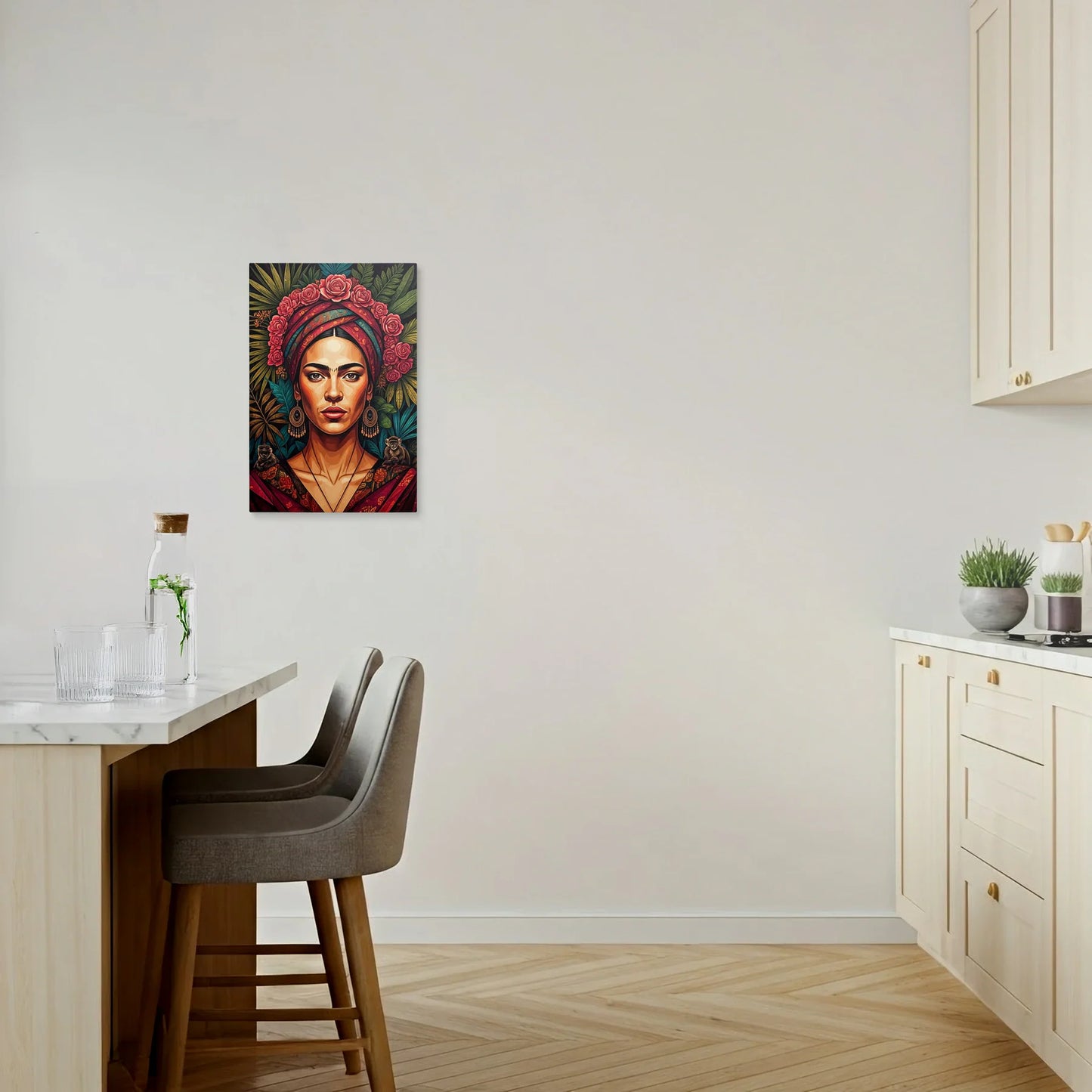 Tablou Modern - Portret Geometric Feminin-6 - vedere bucatarie