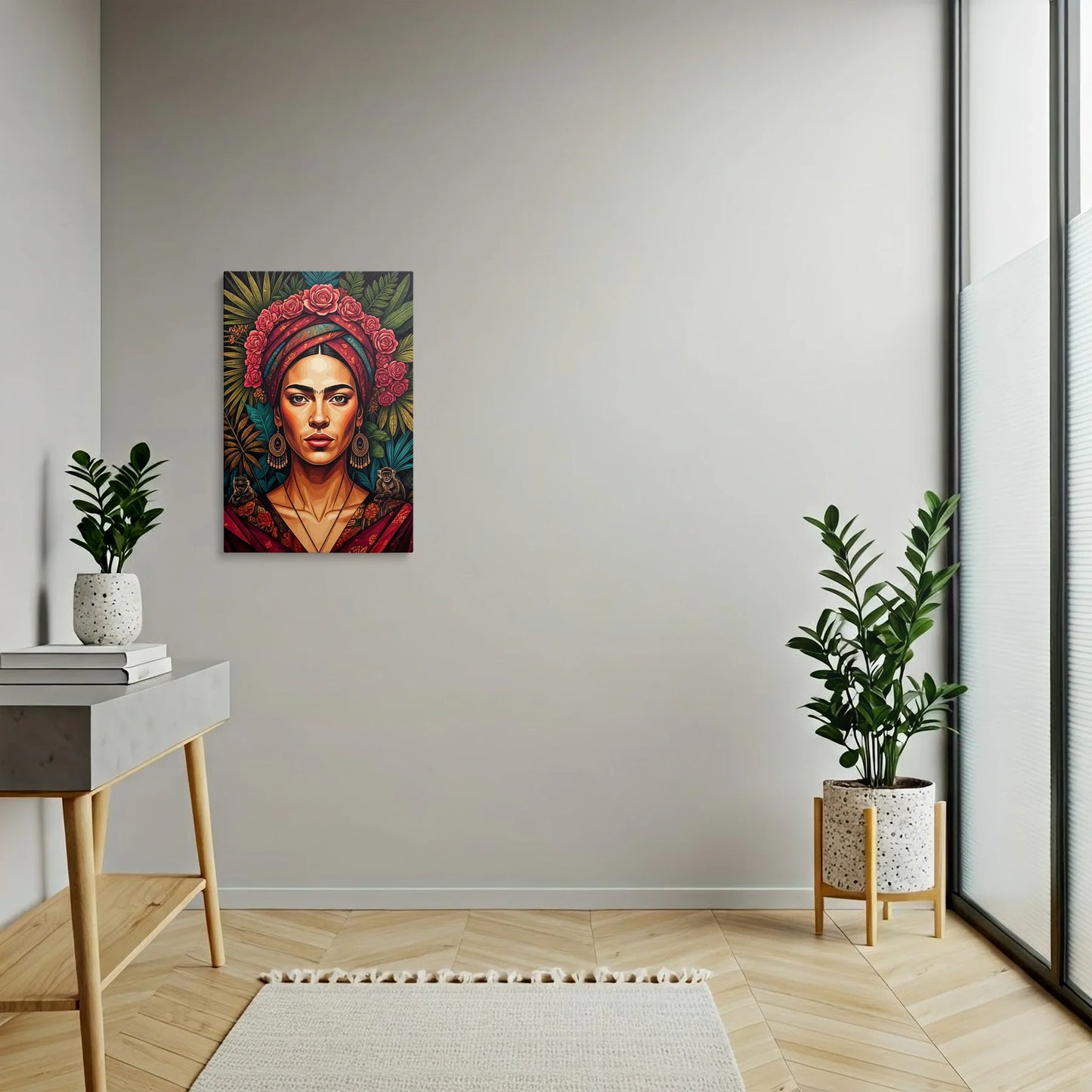 Tablou Modern - Portret Geometric Feminin-6 - vedere hol