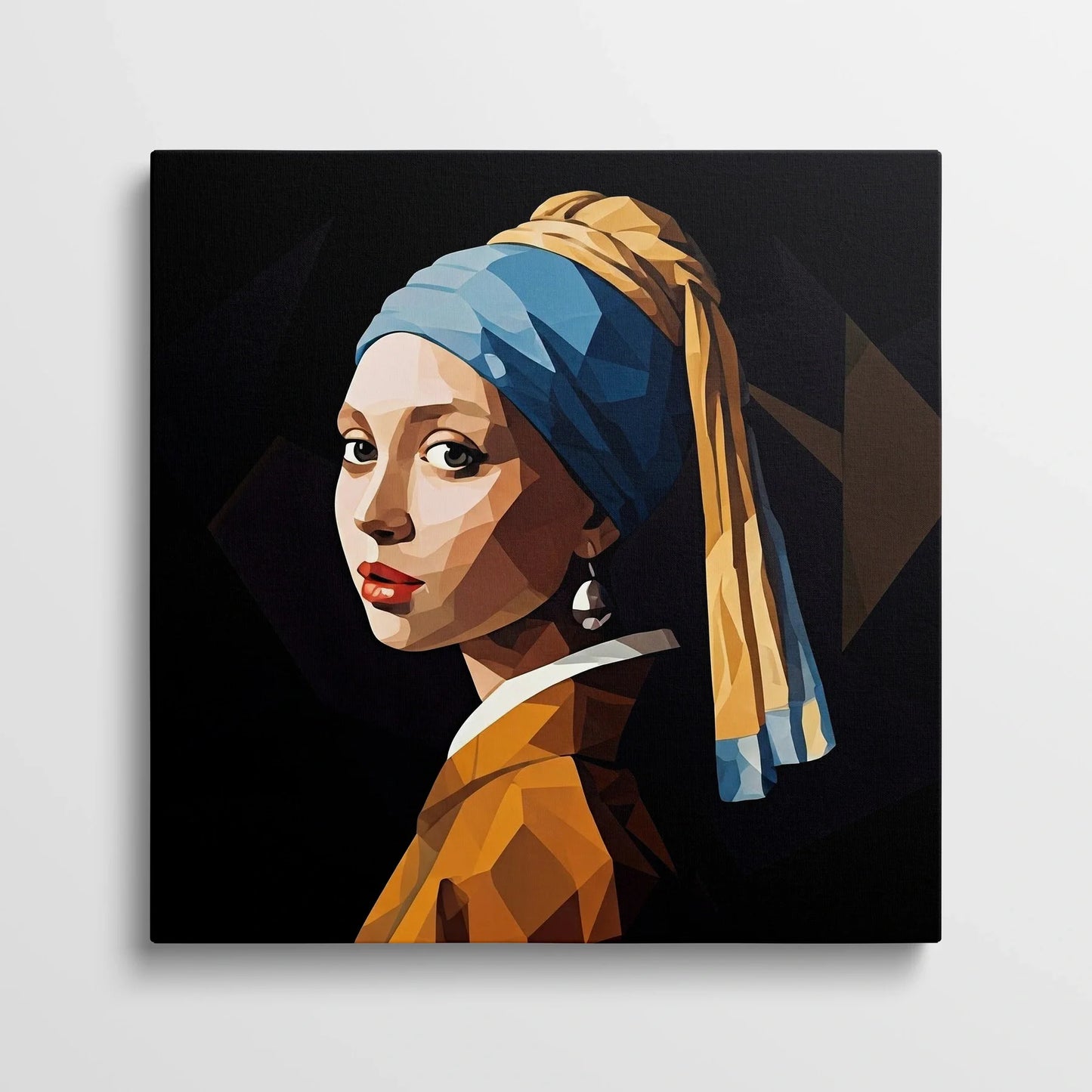 Tablou Modern - Portret Geometric cu Femeie - vedere din fata