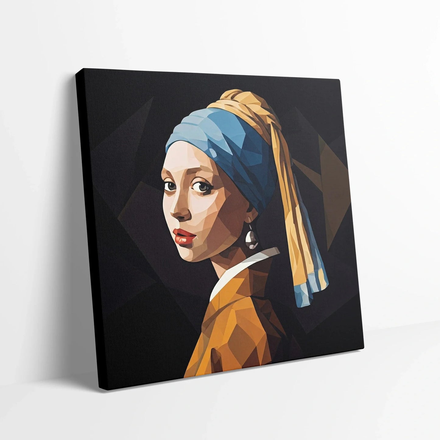 Tablou Modern - Portret Geometric cu Femeie - vedere din lateral