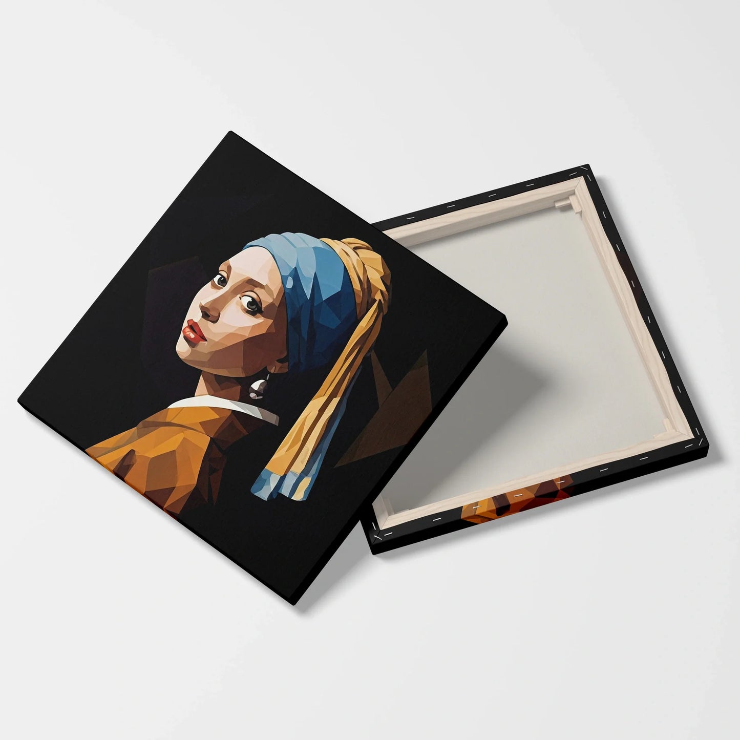 Tablou Modern - Portret Geometric cu Femeie - vedere fata verso