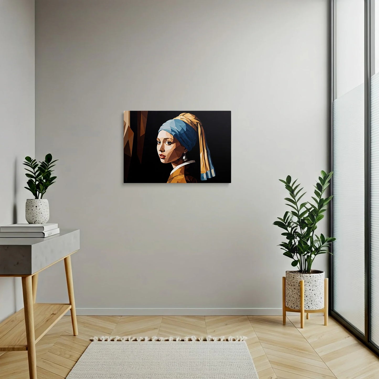 Tablou Modern - Portret Geometric Feminin 5 - vedere hol