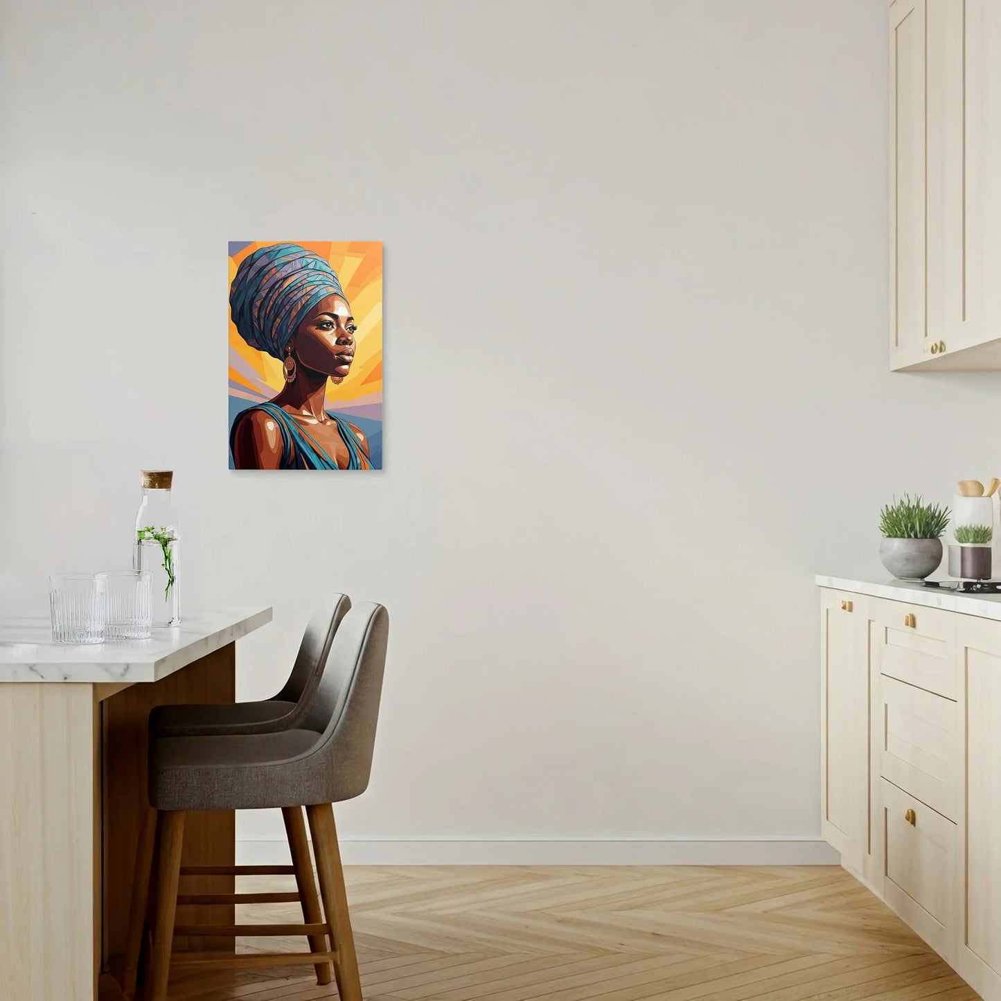 Tablou Modern - Portret Colorat Din Formula 1 - vedere bucatarie