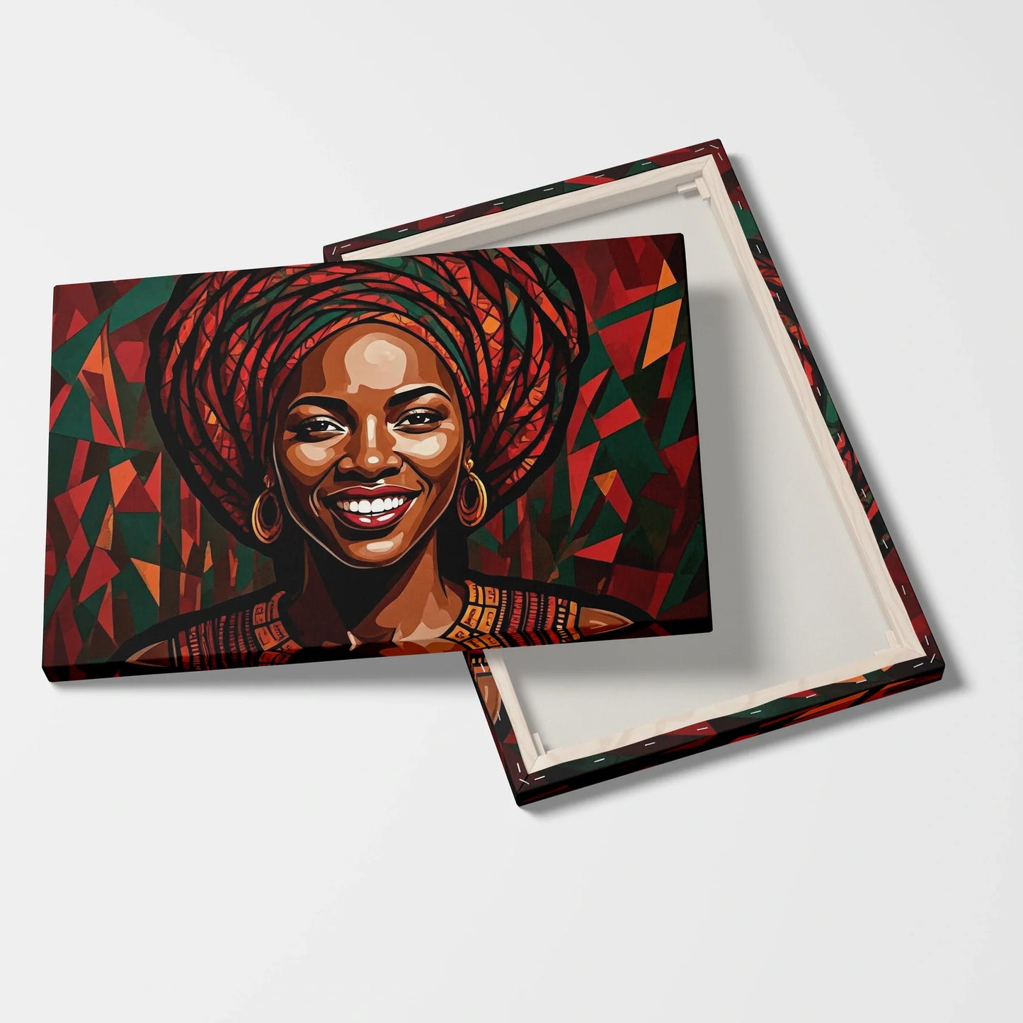 Tablou Modern - Portret Geometric African 3 - vedere fata verso
