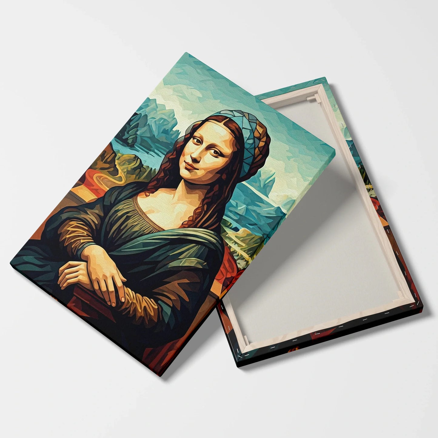 Tablou Modern - Portret Geometric Feminin 4 - vedere fata verso