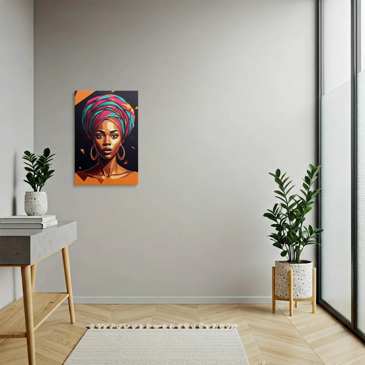 Tablou Modern - Portret Geometric Feminin 10 - vedere hol