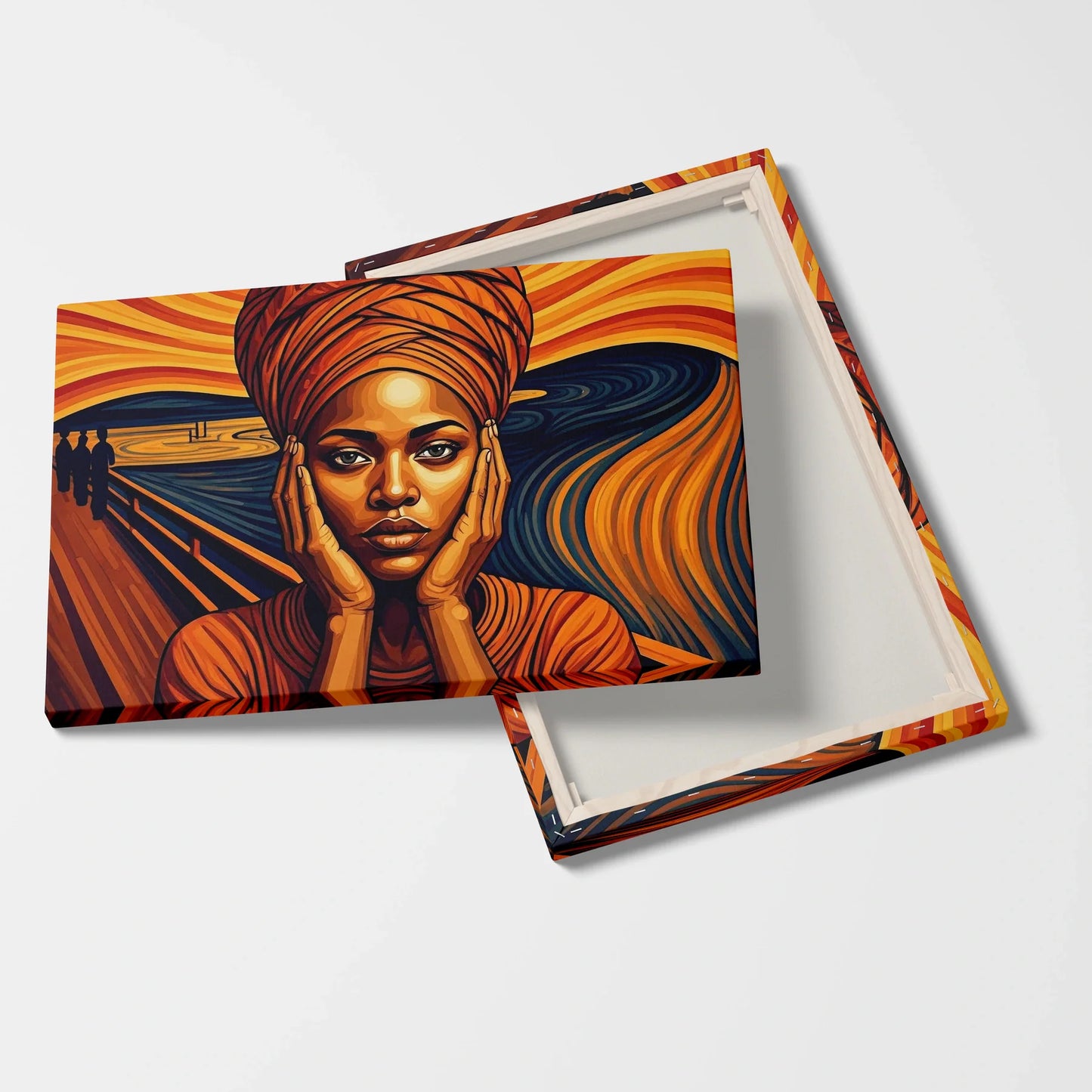 Tablou Modern - Portret Geometric African 4 - vedere fata verso