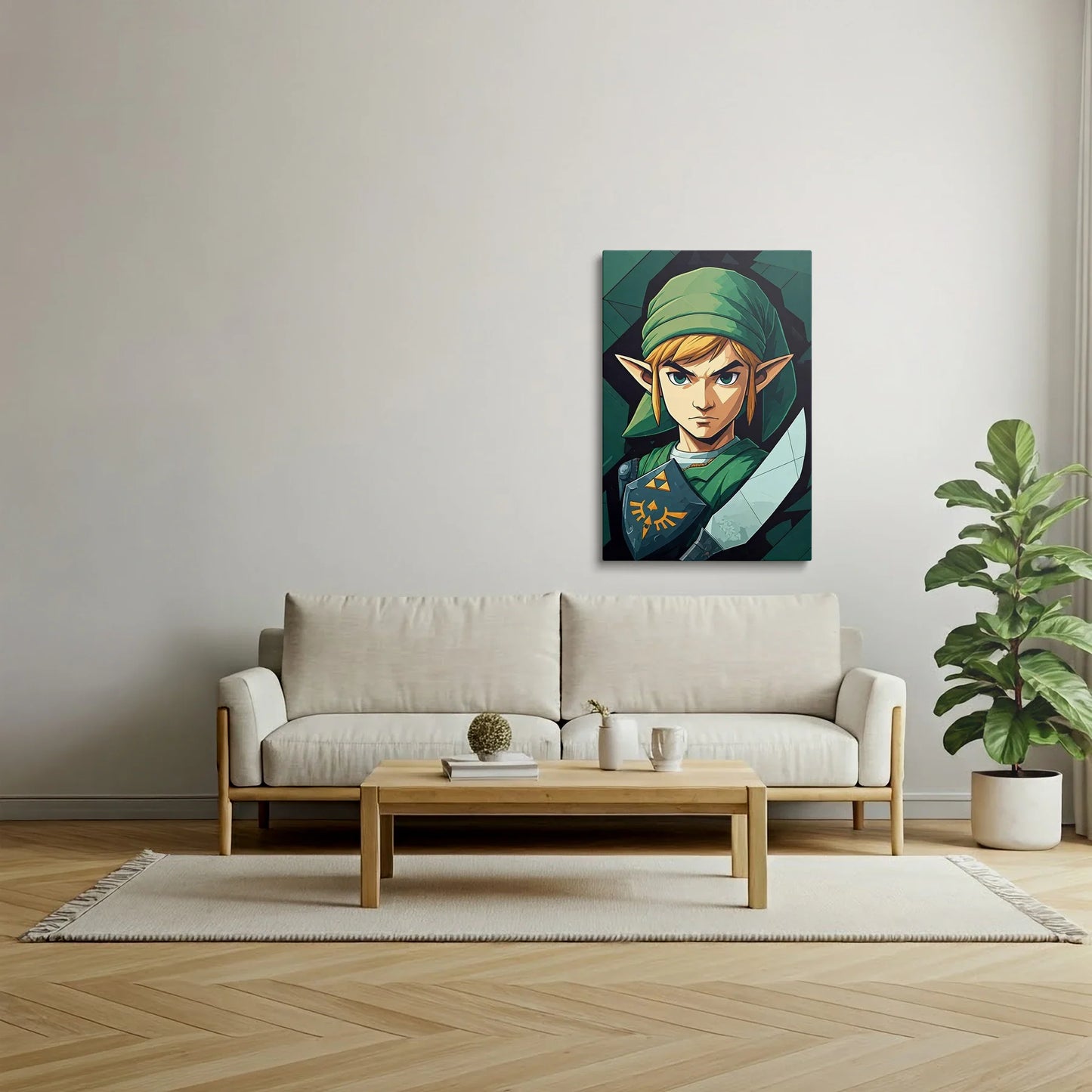 Tablou Modern - Portret Cubist Îndrăzneț Pentru Copii - vedere living