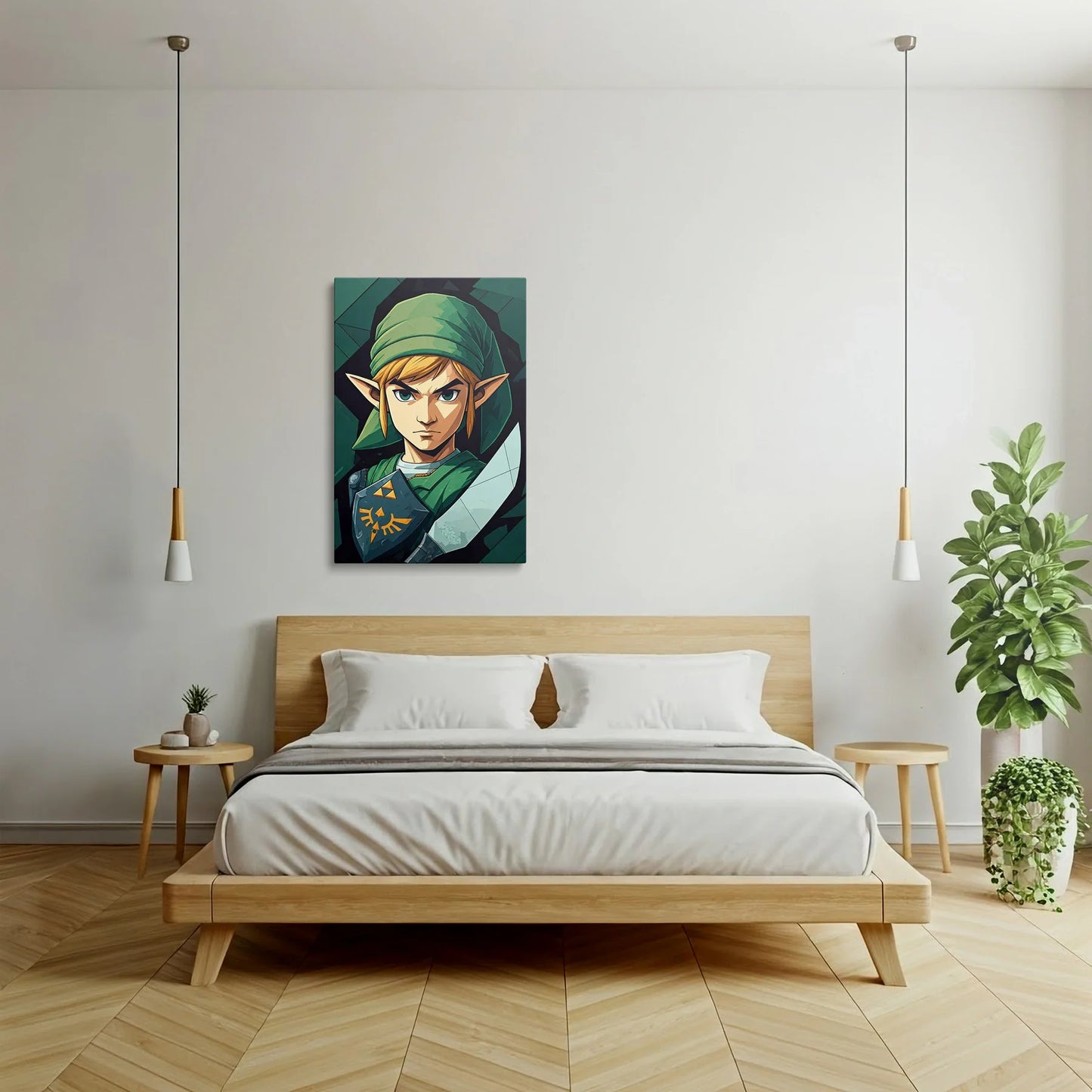 Tablou Modern - Portret Cubist Îndrăzneț Pentru Copii - vedere dormitor