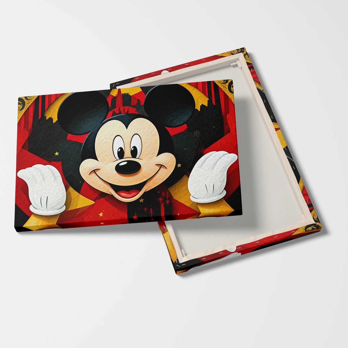 Tablou Modern - Portret Geometric Al Lui Mickey Mouse - vedere fata verso