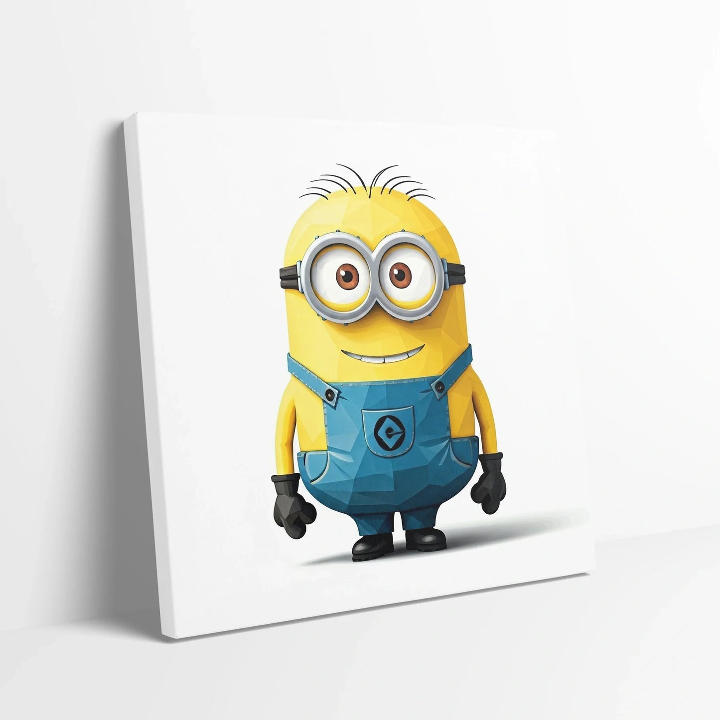 Tablou Modern - Portret Geometric Al Unui Minion - vedere din lateral