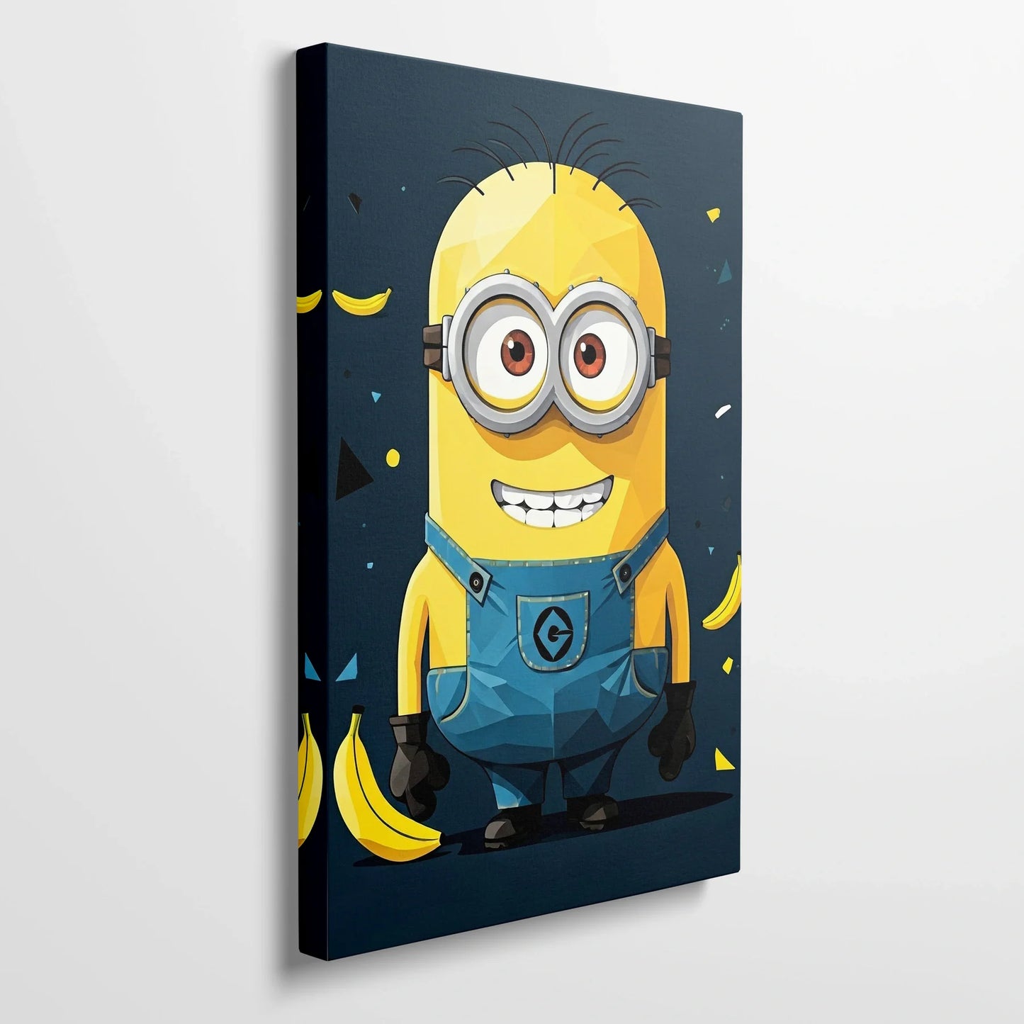 Tablou Modern - Portret Geometric cu Minion - vedere din lateral