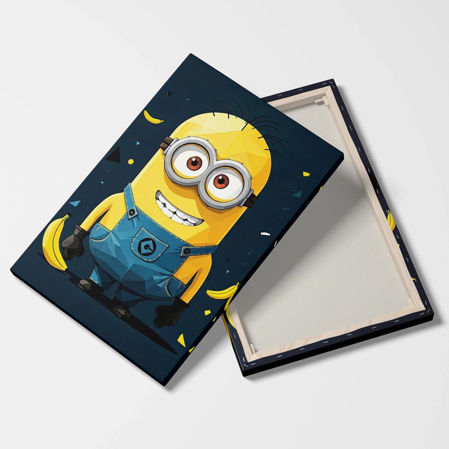 Tablou Modern - Portret Geometric cu Minion - vedere fata verso