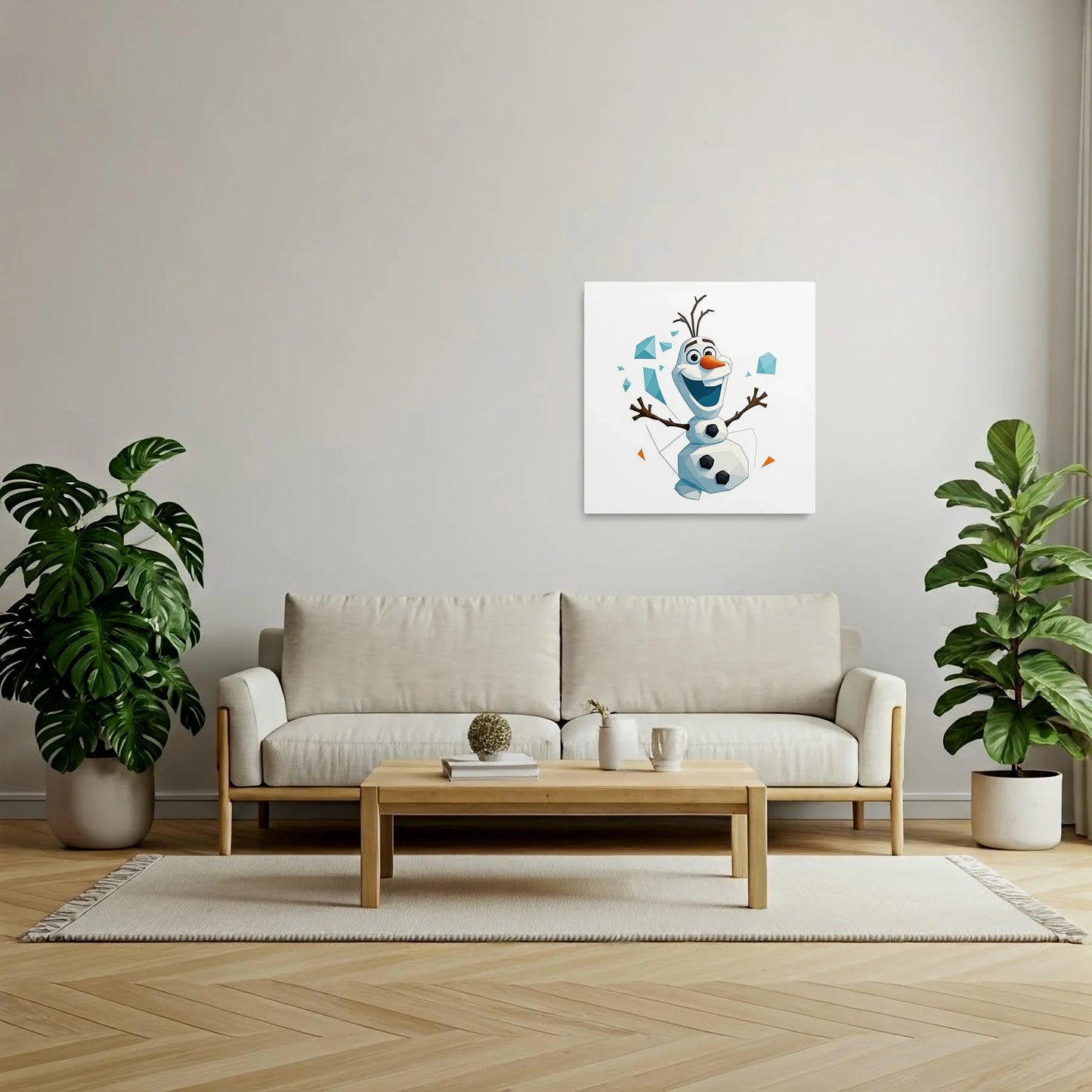 Tablou Modern - Olaf Geometric Cubist Pentru Copii - vedere living