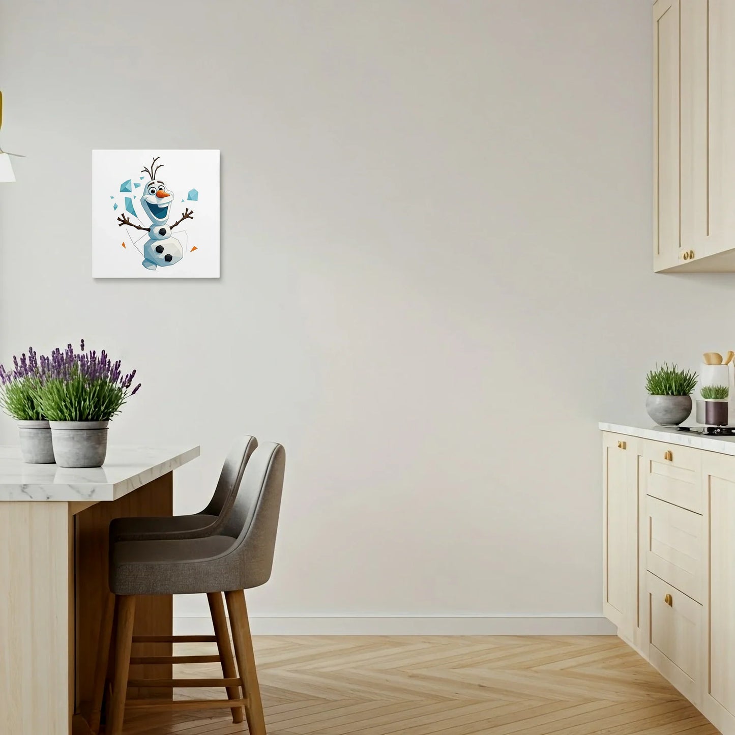 Tablou Modern - Olaf Geometric Cubist Pentru Copii - vedere bucatarie