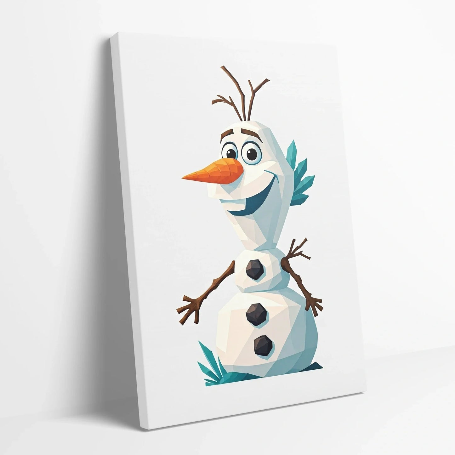 Tablou Modern - Olaf Geometric Colorat - vedere din lateral sprijinit perete
