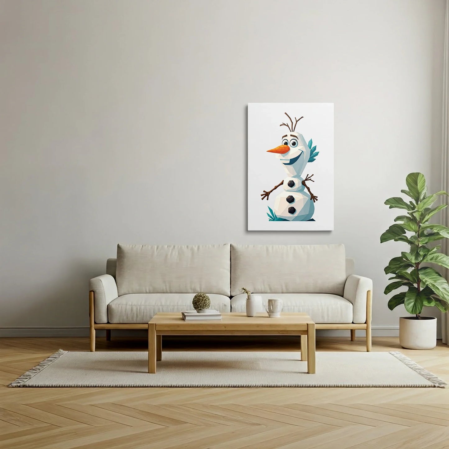 Tablou Modern - Olaf Geometric Colorat - vedere living