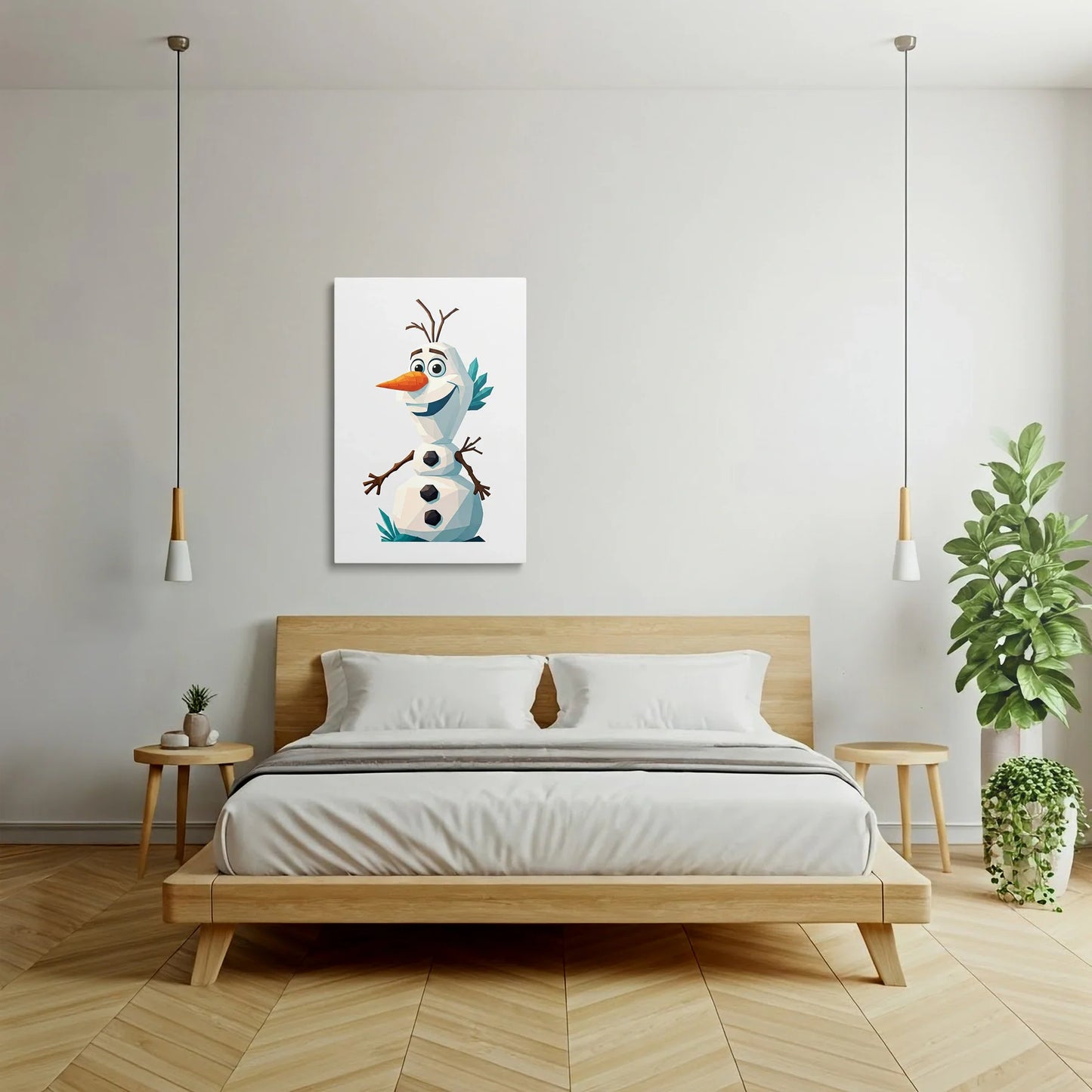 Tablou Modern - Olaf Geometric Colorat - vedere dormitor