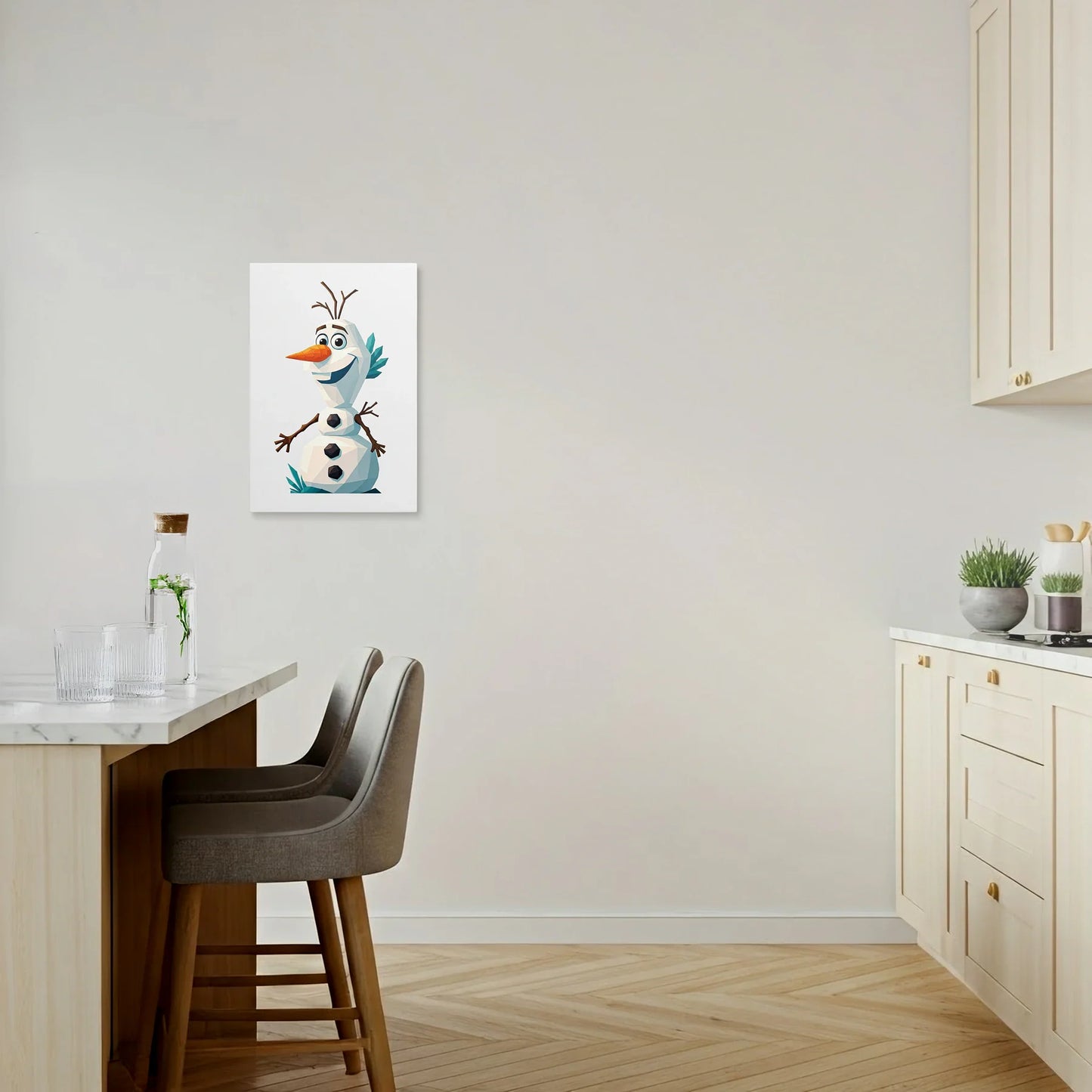 Tablou Modern - Olaf Geometric Colorat - vedere bucatarie