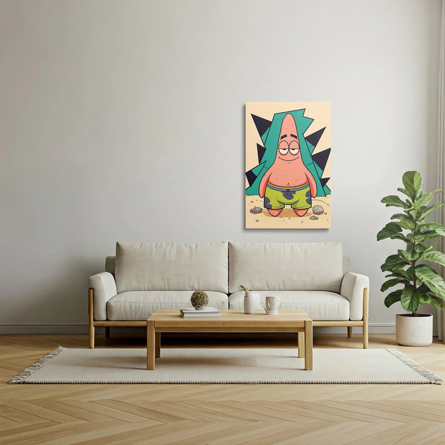 Tablou Modern - Patrick Star Cubist - vedere living