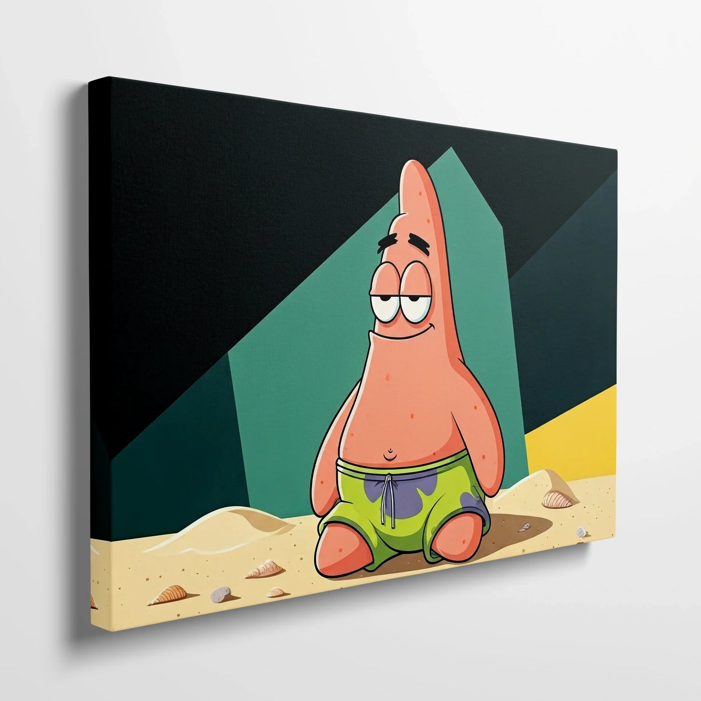 Tablou Modern - Patrick Star Cubist 2 - vedere din lateral