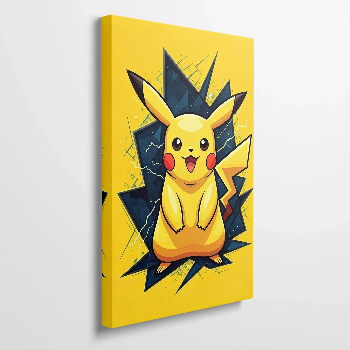 Tablou Modern - Pikachu Geometric Colorat - vedere din lateral