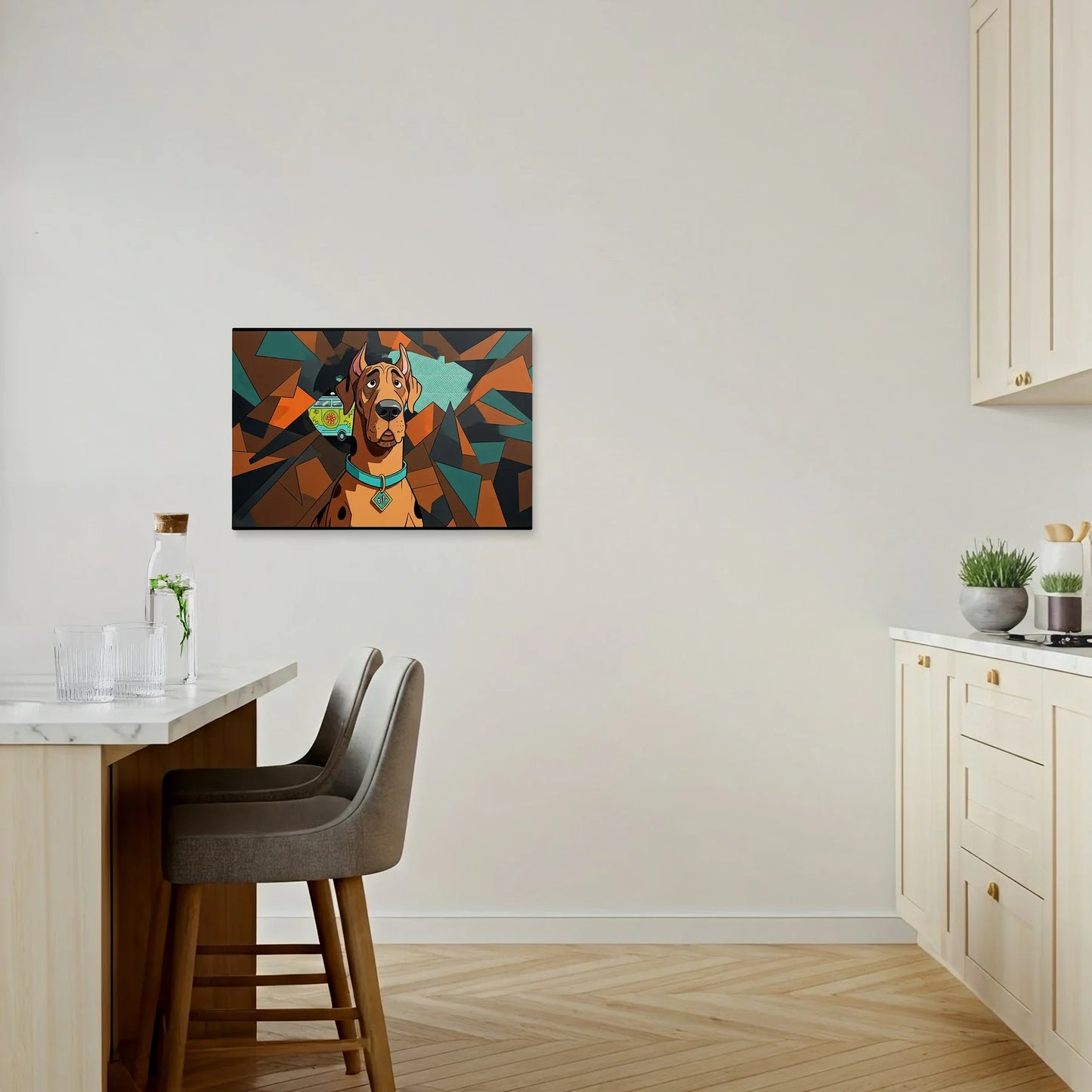 Tablou Modern - Scooby-Doo Cubist Geometric - vedere bucatarie