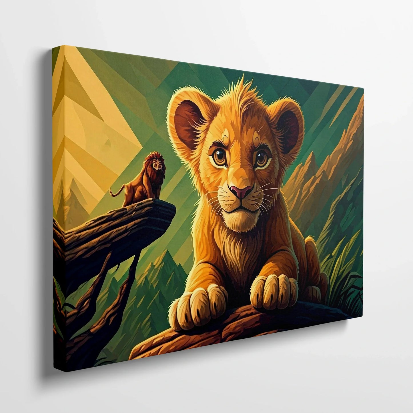 Tabloul Modern - Simba Geometric Cubist - vedere din lateral