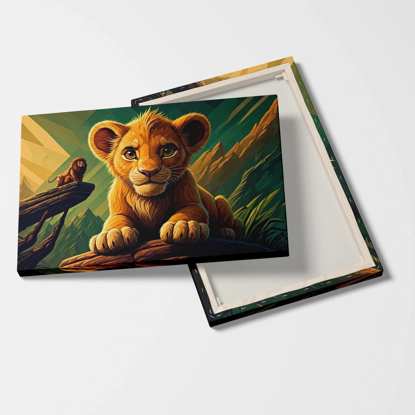 Tabloul Modern - Simba Geometric Cubist - vedere fata verso
