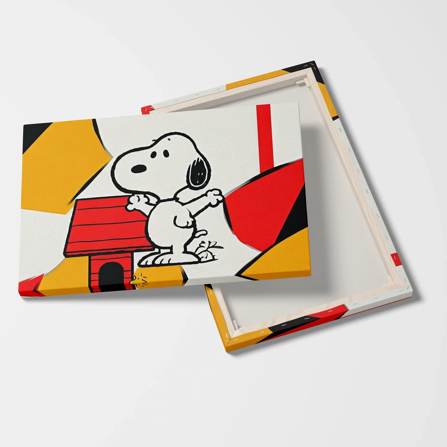 Tablou Modern - Snoopy Geometric Colorat - vedere fata verso