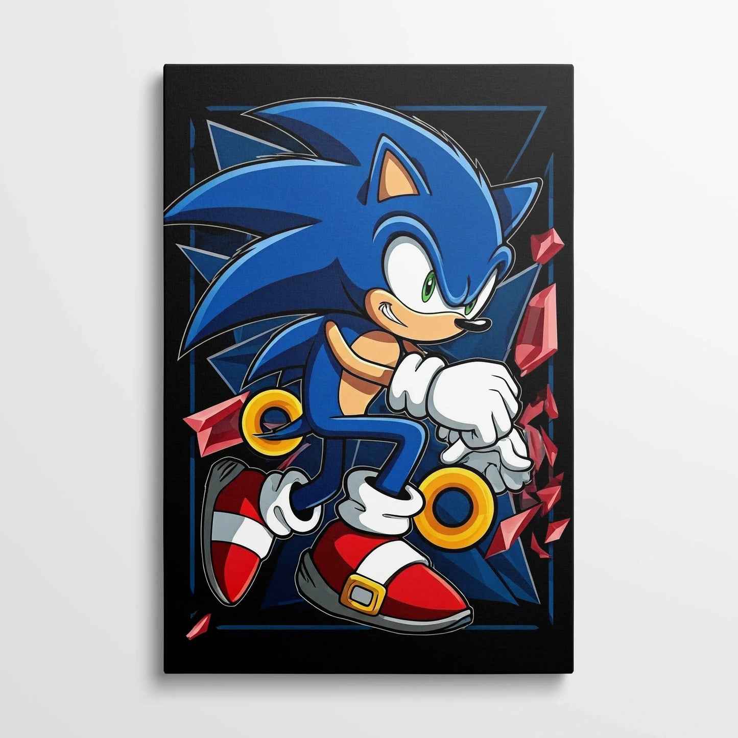 Tablou Modern - Portret Geometric Sonic - vedere din fata