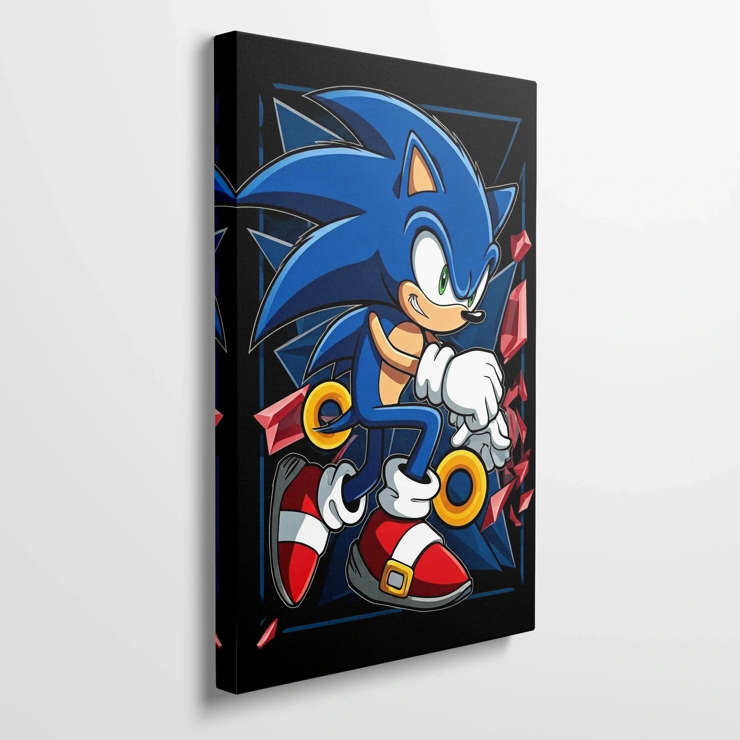 Tablou Modern - Portret Geometric Sonic - vedere din lateral