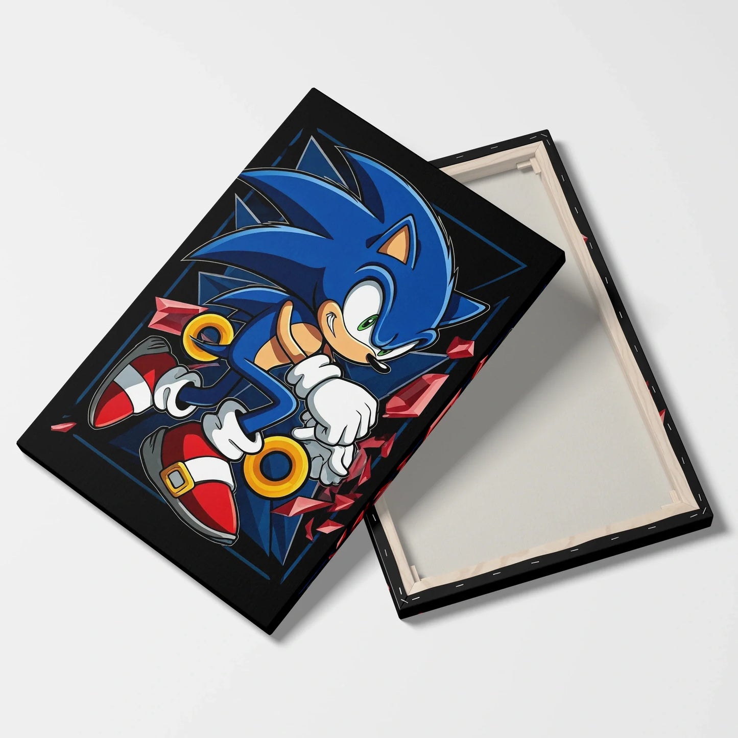 Tablou Modern - Portret Geometric Sonic - vedere fata verso