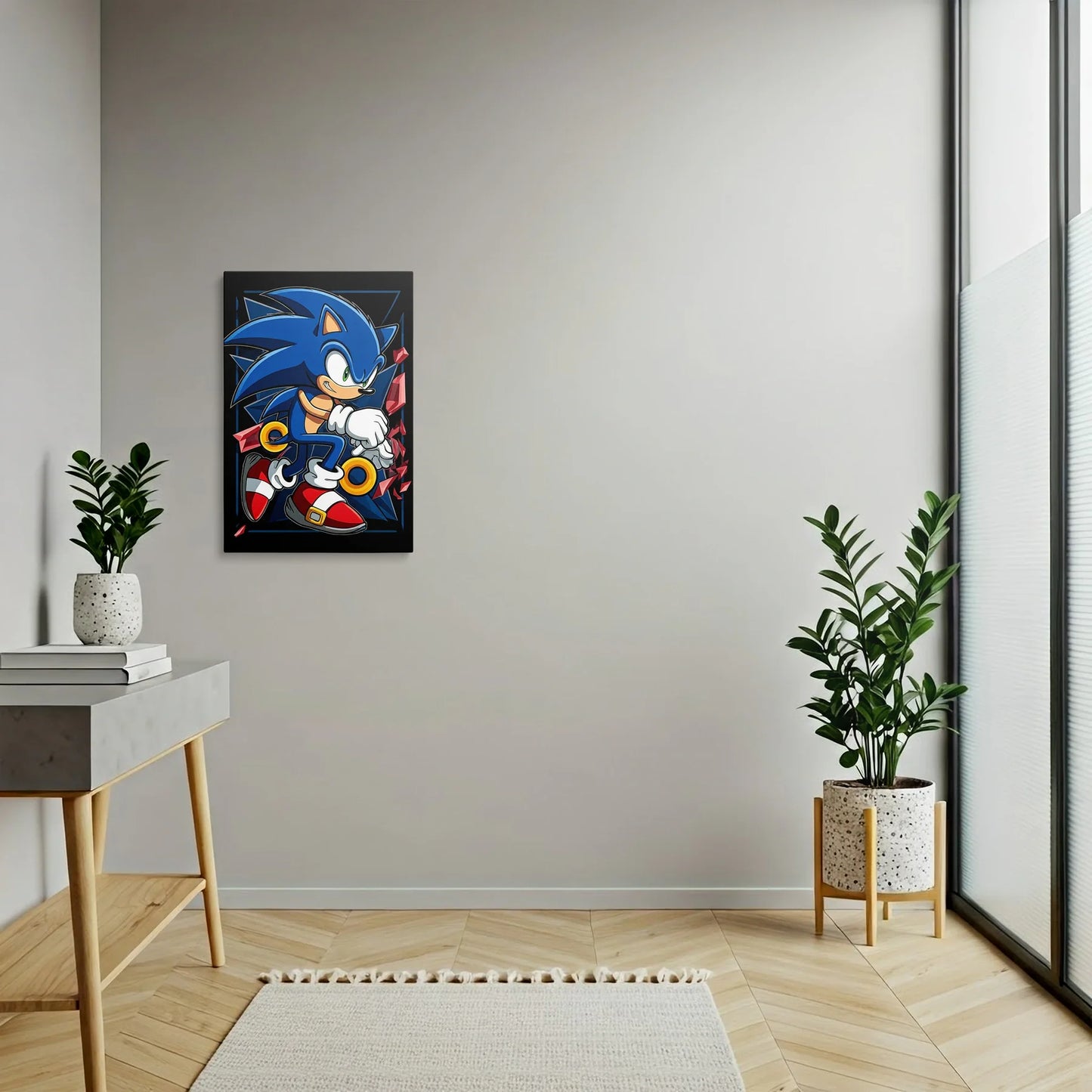 Tablou Modern - Portret Geometric Sonic - vedere hol