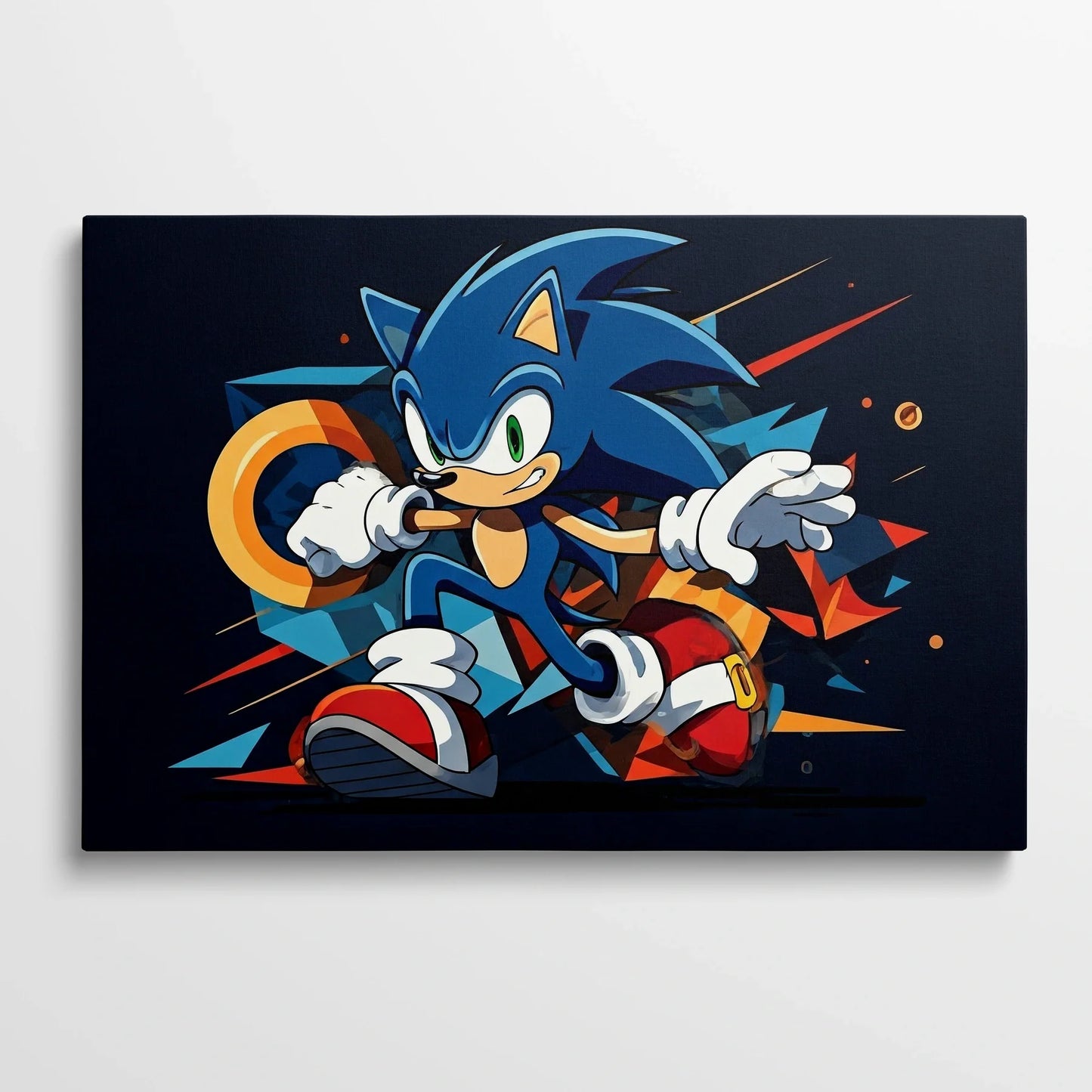 Tablou Modern - Portret Geometric Sonic 2 - vedere din fata
