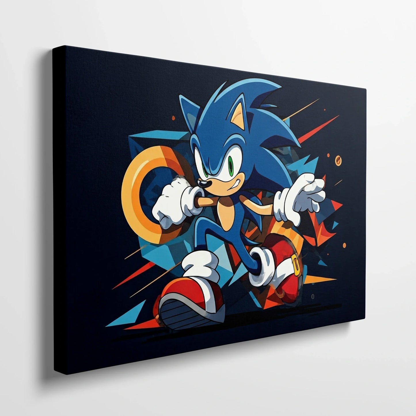 Tablou Modern - Portret Geometric Sonic 2 - vedere din lateral