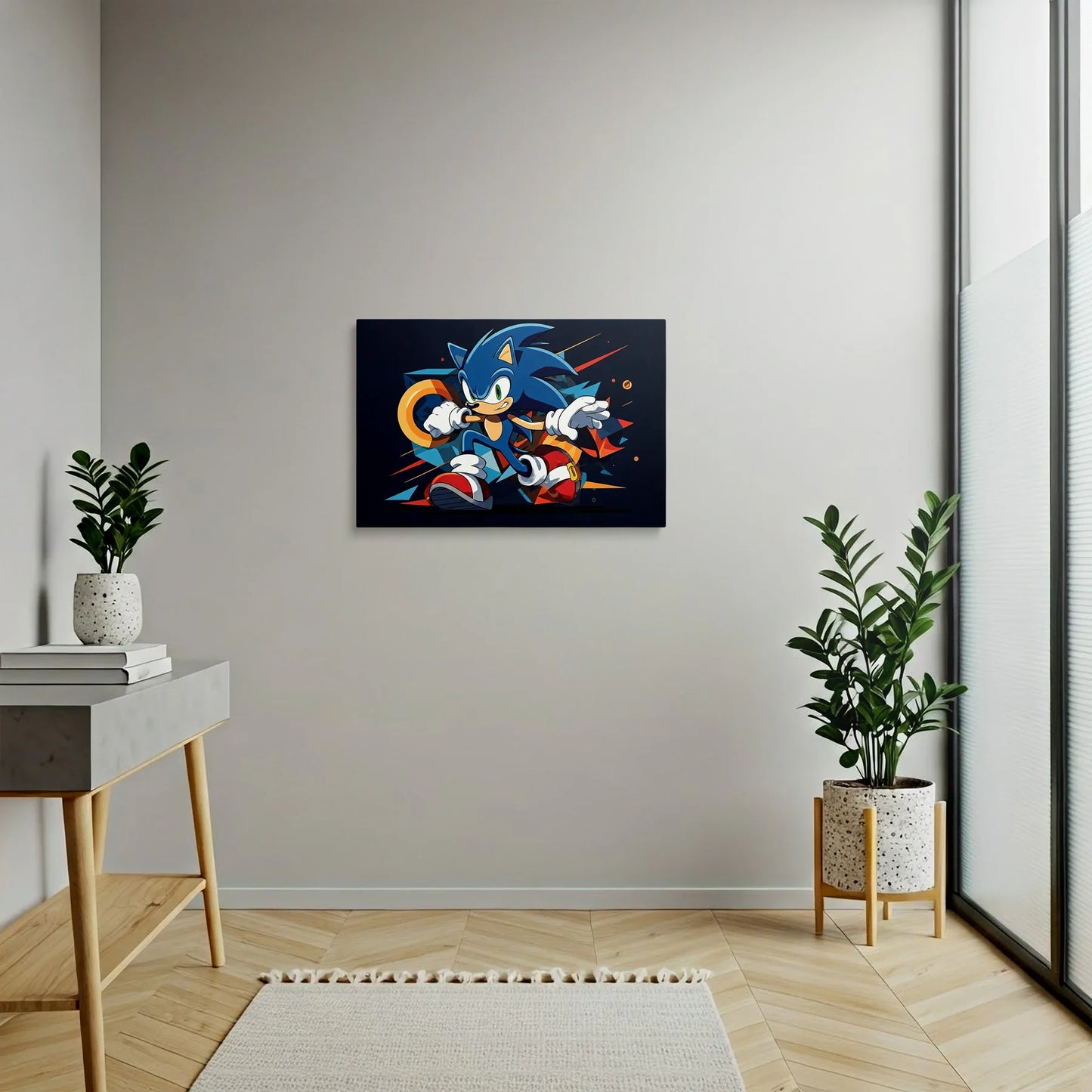 Tablou Modern - Portret Geometric Sonic 2 - vedere hol