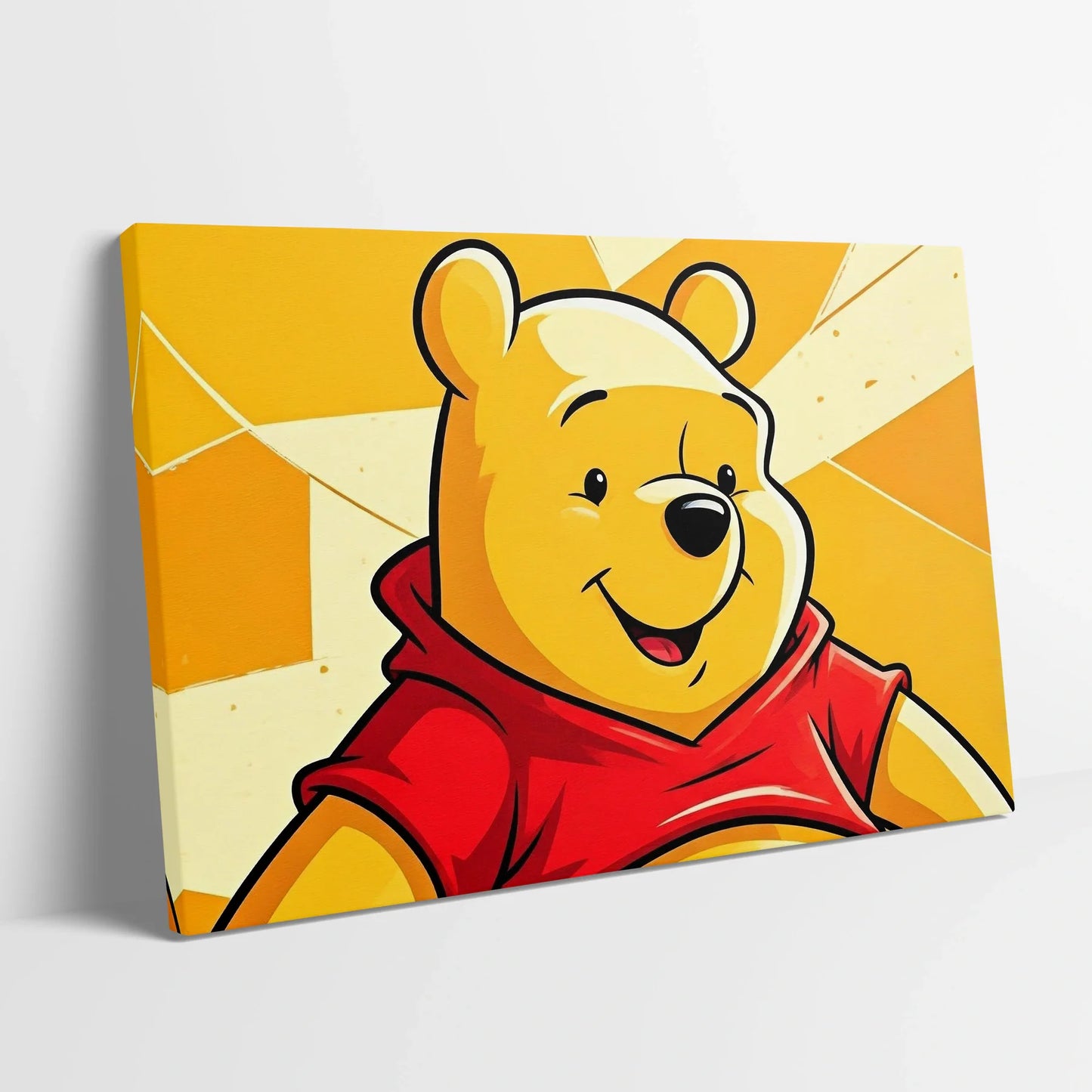 Tablou Modern - Winnie The Pooh Cubist - vedere din lateral sprijinit perete