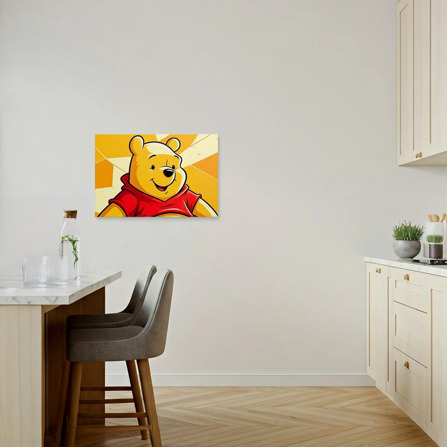 Tablou Modern - Winnie The Pooh Cubist - vedere bucatarie