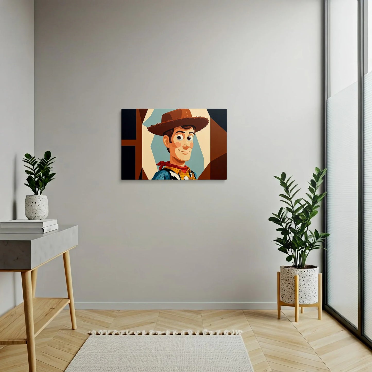 Tablou Modern - Portret Geometric Îndrăzneț Pentru Copii - vedere hol