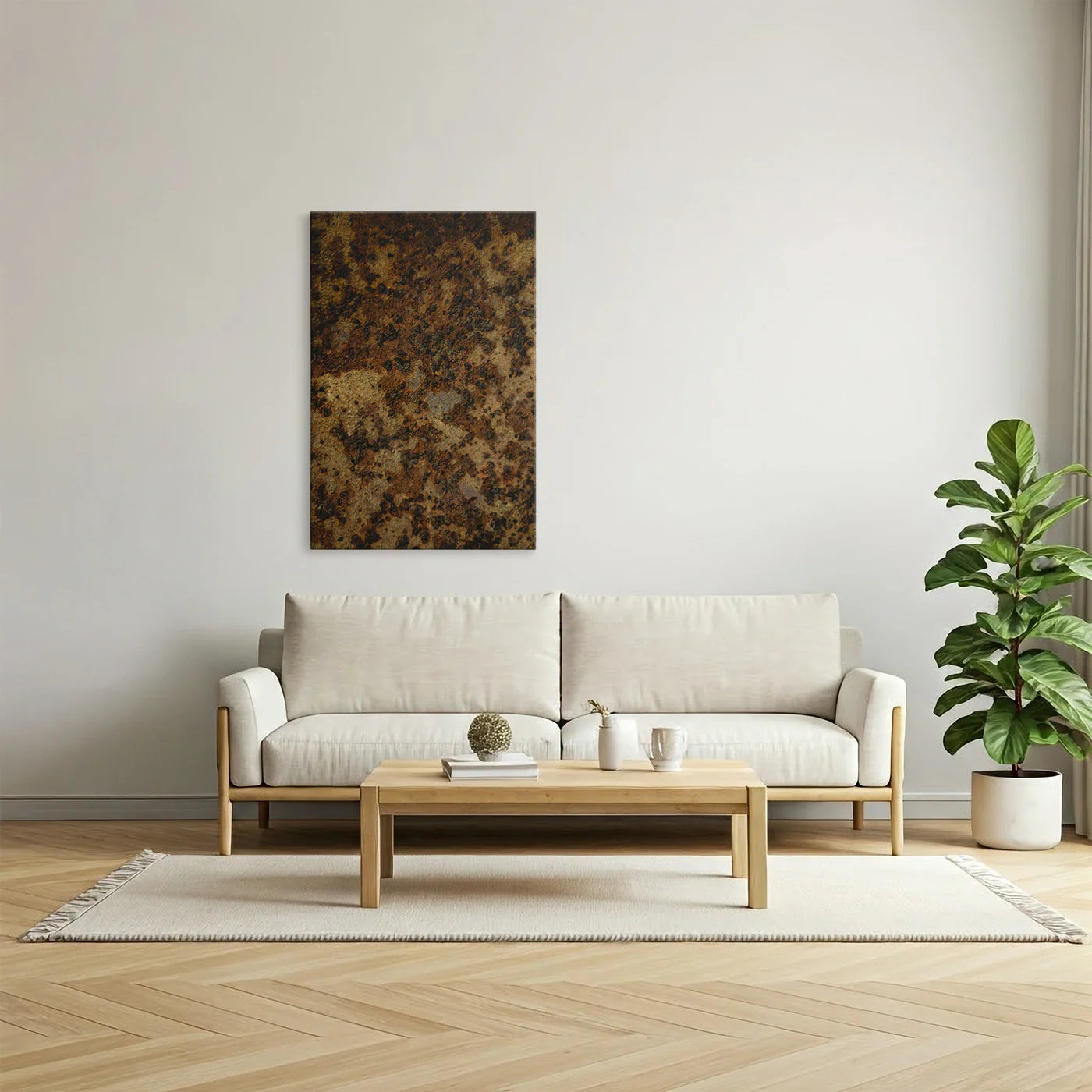 Tablou - Texturi Tăcute Vedere Bucatarie