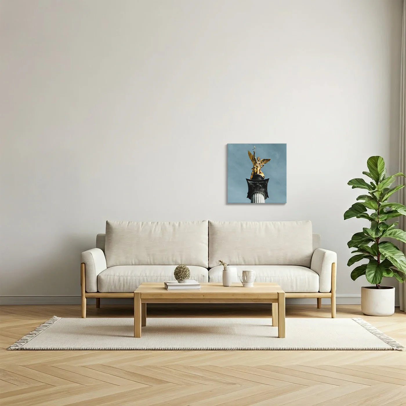 Tablou - Stil Regal Aurit Vedere Bucatarie