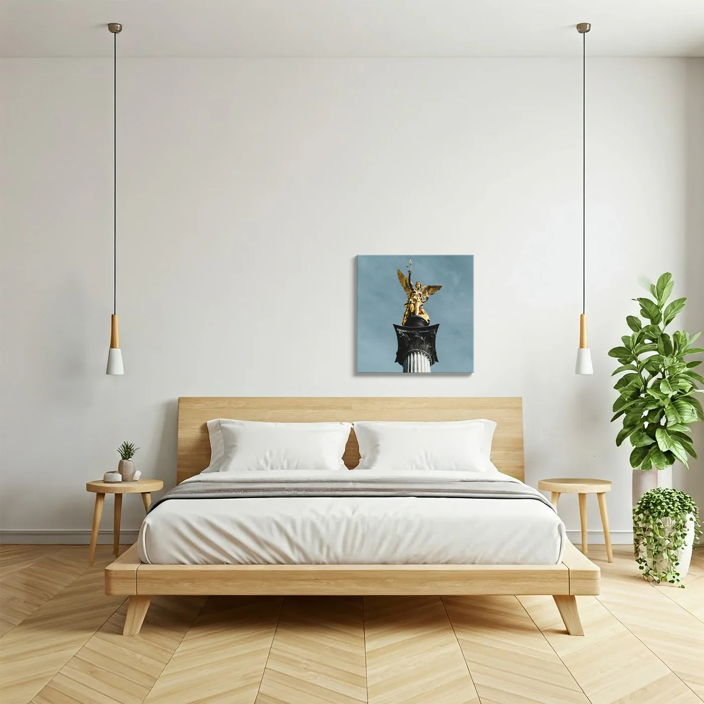 Tablou - Stil Regal Aurit Vedere Lateral