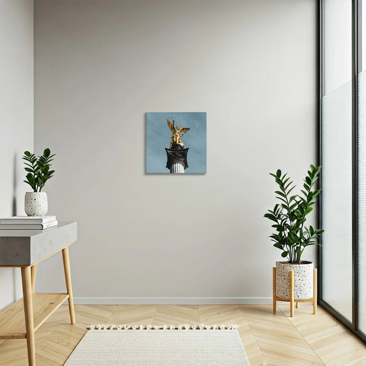Tablou - Stil Regal Aurit Vedere Hol